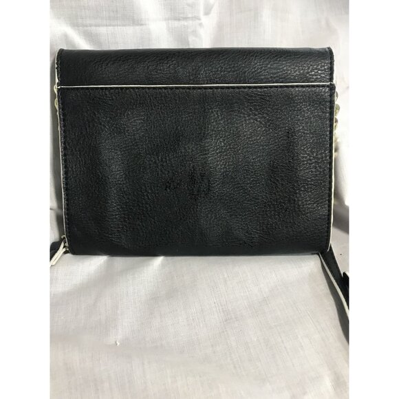 Steve Madden Black Crossbody Wallet With Chain Strap 8 1/2 X 6 1/2" - Picture 10 of 14